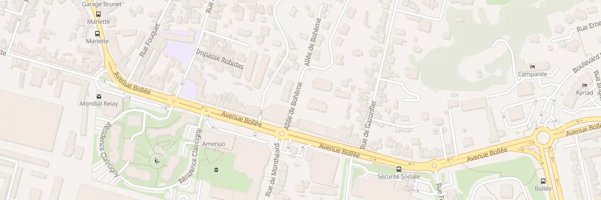 Plan du 237 Av Bollée au Mans