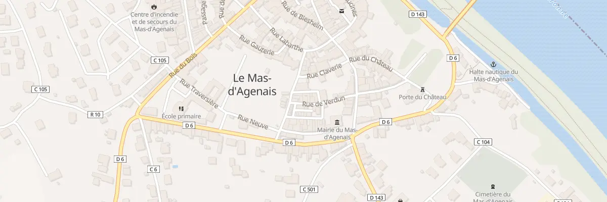 Plan du 14 Rue de Verdun au Mas-d’Agenais