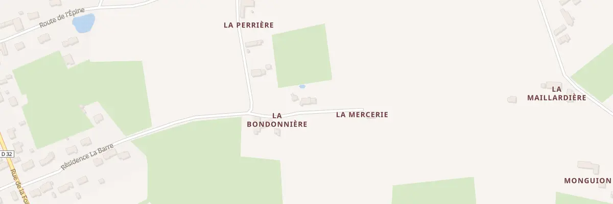 Plan du 10 Rte de la Perriere à Saint-Ouen-en-Belin