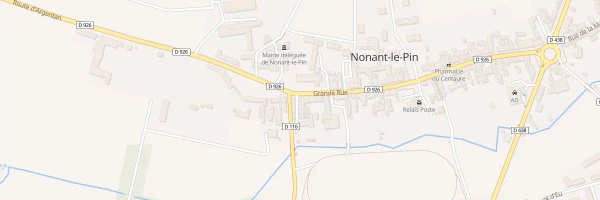 Plan du 1 Grande Rue à Merlerault-le-Pin