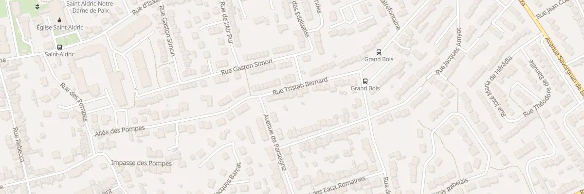 Plan du 66 Rue Tristan Bernard au Mans