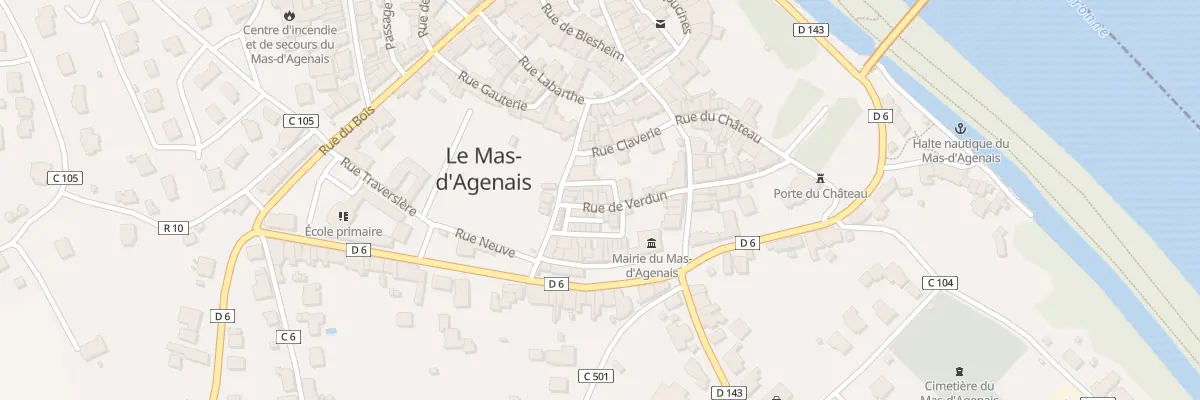 Plan du 3 Rue Andiran au Mas-d’Agenais