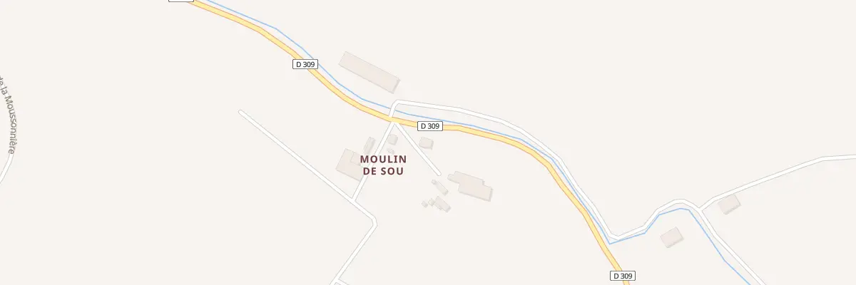 Plan du 62 Moulin de Sou à Bursard