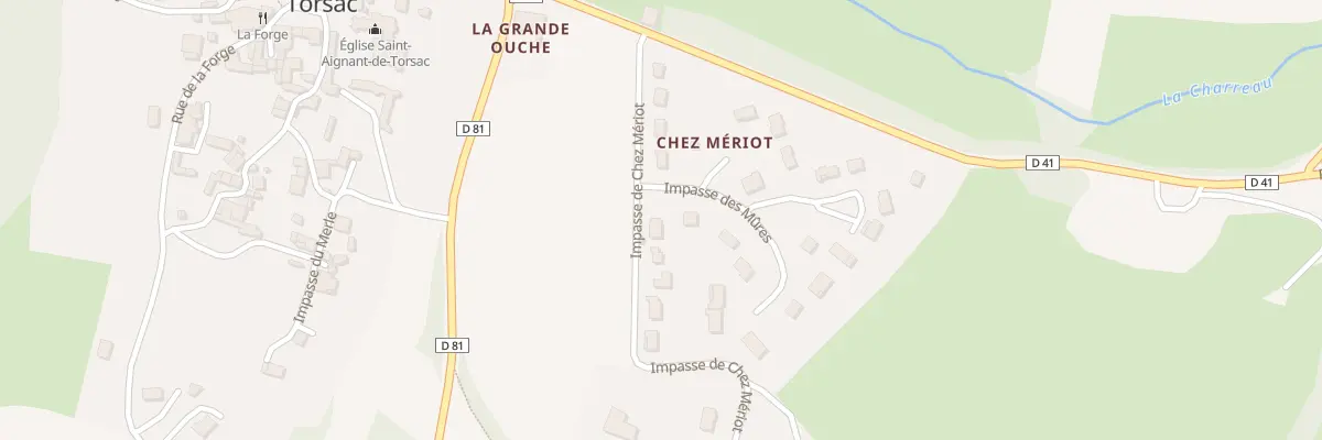 Plan du 5220 Chez Meriot à Torsac