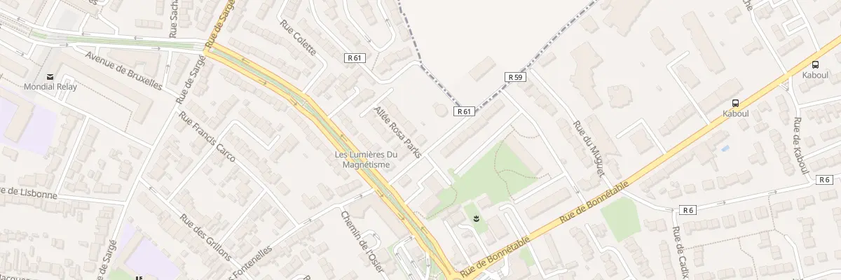 Plan du 89 Rue des Fontenelles au Mans