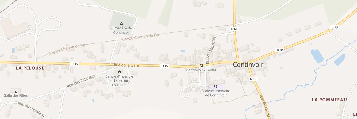 Plan du 8 Rue de la Gare à Continvoir
