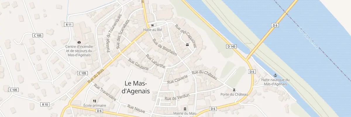 Plan de la Rue de Biesheim au Mas-d’Agenais