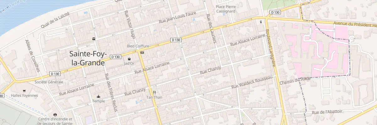 Plan du 38 Rue Jean-jacques Rousseau à Sainte-Foy-la-Grande