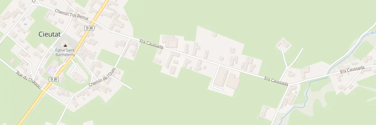 Plan du 12 Che Era Caussada à Cieutat