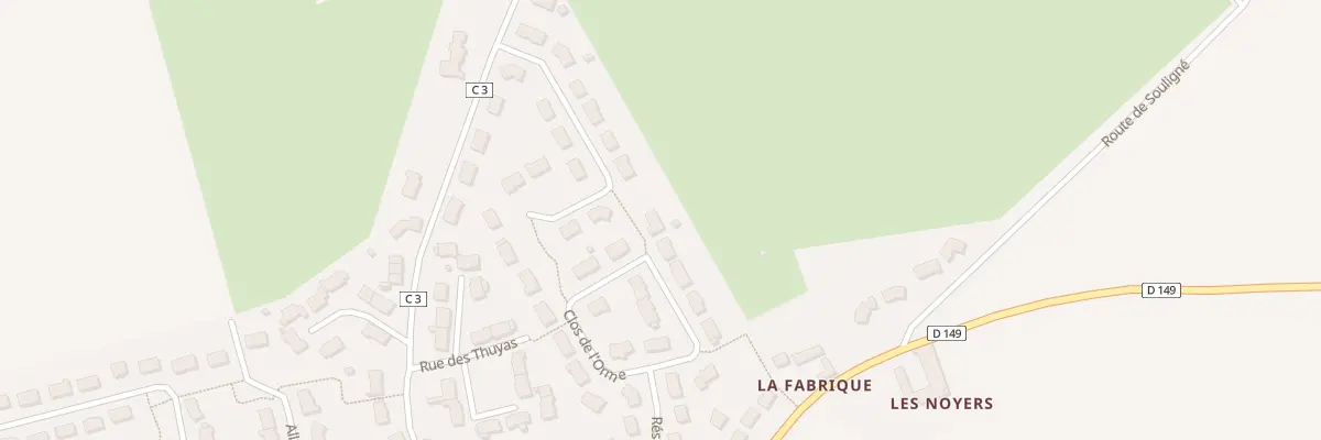 Plan du 11 Le Clos de l’Orme à Joué-l’Abbé