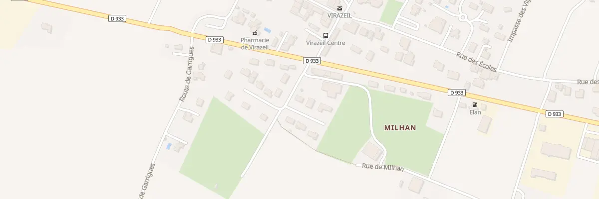 Plan du 27 Rue Denise Laffargue à Virazeil