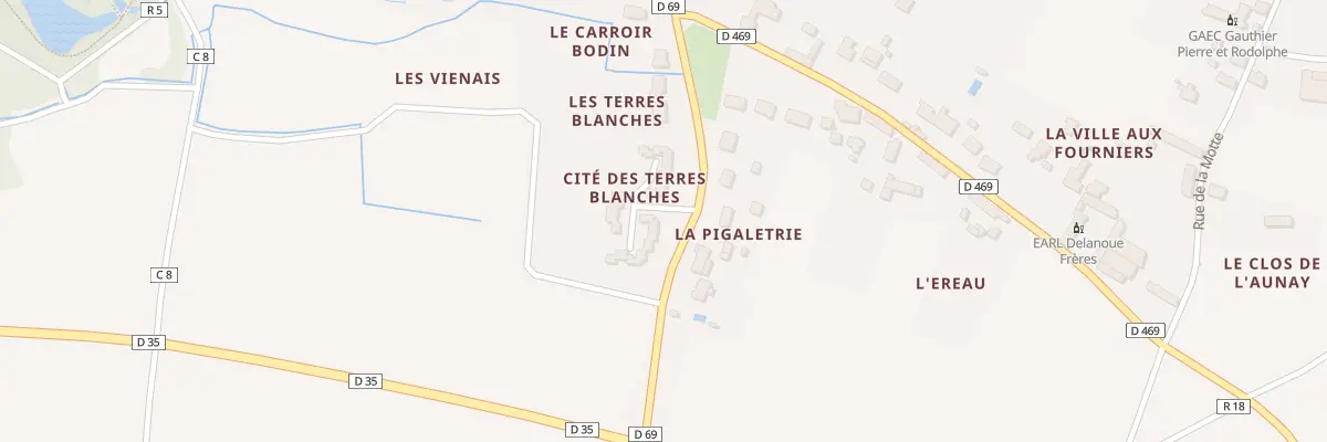 Plan du 1 Cite des Terres Blanches à Benais