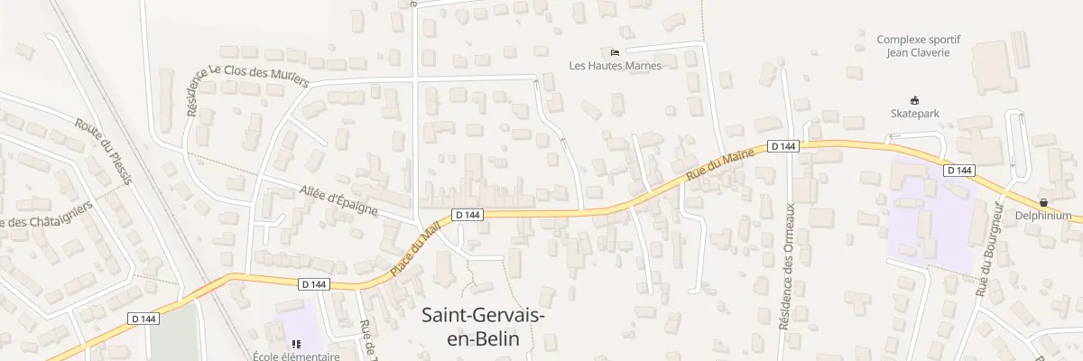Plan du 11 Rue du Maine à Laigné-Saint-Gervais