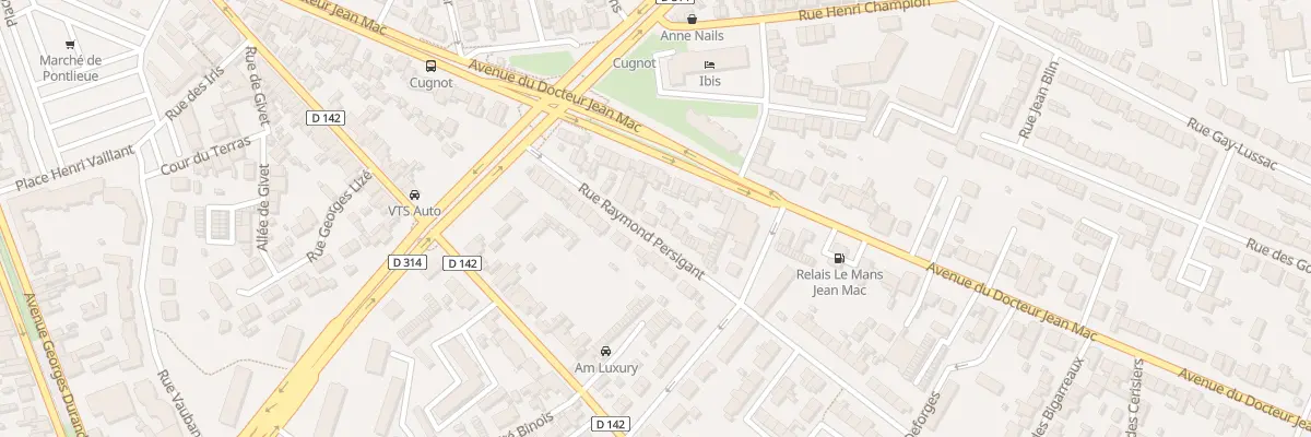 Plan du 27 Rue Raymond Persigan au Mans