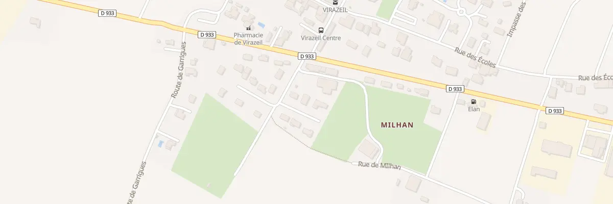 Plan du 29 Milhan à Virazeil