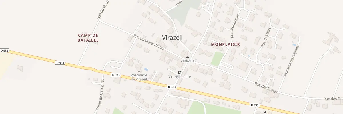 Plan du 51 Rue du Vieux Bourg à Virazeil