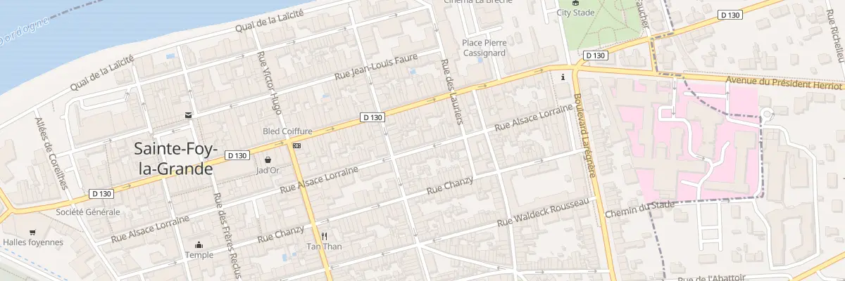 Plan du 90B Rue Alsace Lorraine à Sainte-Foy-la-Grande