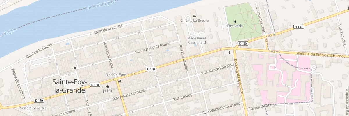 Plan du 124 Rue de la République à Sainte-Foy-la-Grande