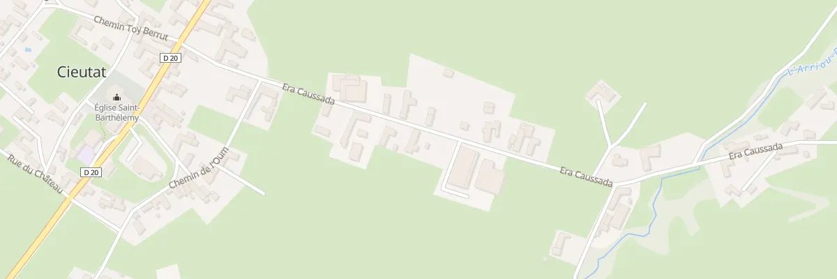 Plan du 14 Che Era Caussada à Cieutat