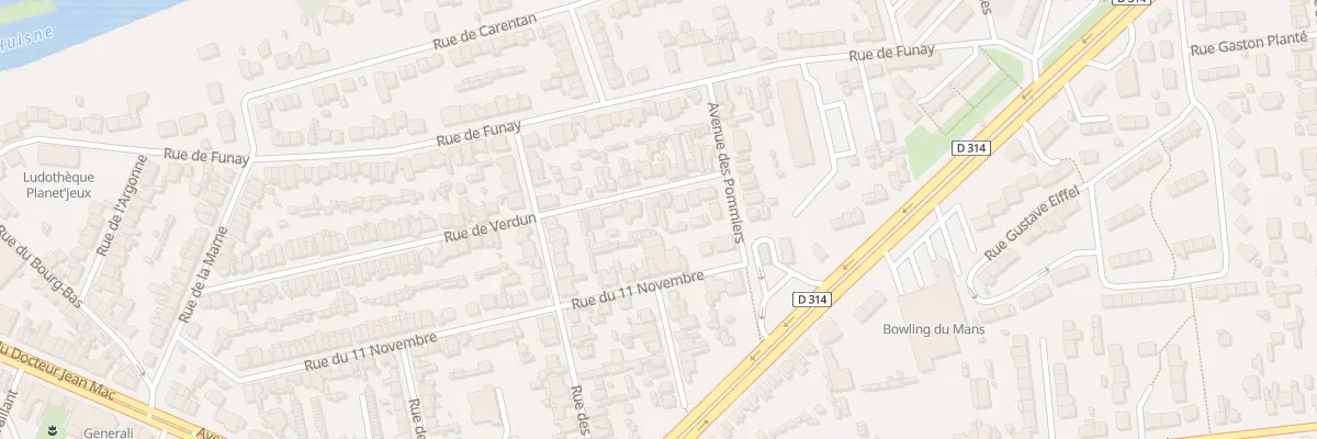 Plan du 76 Rue de Verdun au Mans