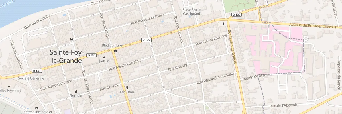 Plan du 77 Rue Alsace Lorraine à Sainte-Foy-la-Grande