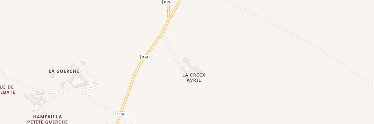 Plan du 1 La Croix Avril à Dercé