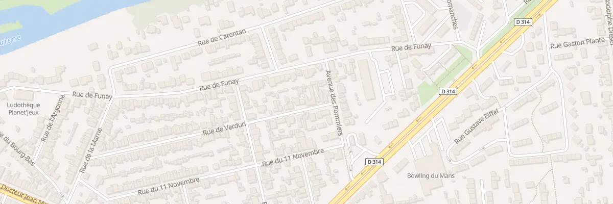 Plan du 77B Rue de Verdun au Mans