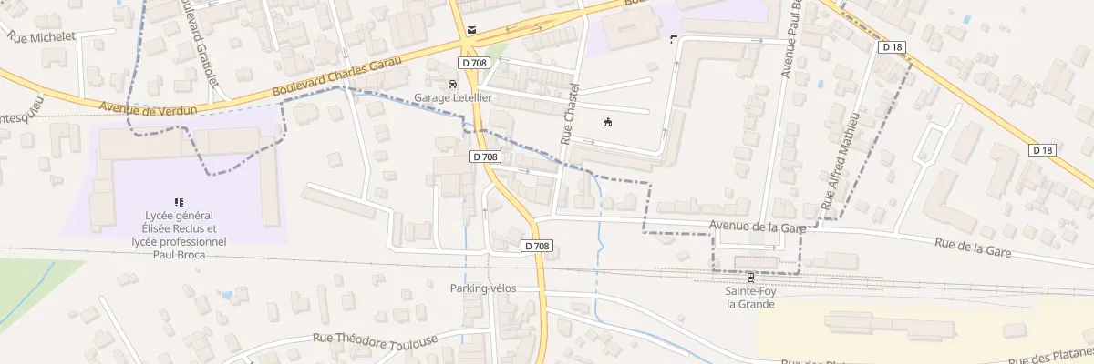 Plan du 3 Rue Gabriel Chastel à Pineuilh