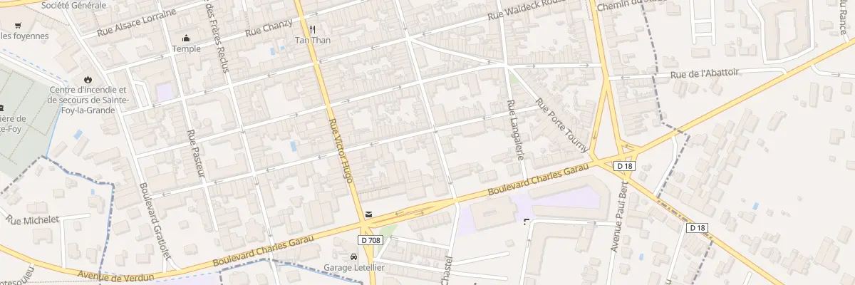 Plan du 93 Rue Jean-jacques Rousseau à Sainte-Foy-la-Grande