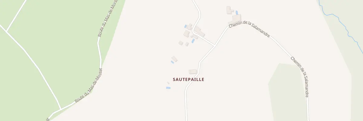 Plan de Sautepaille à Petit-Bersac