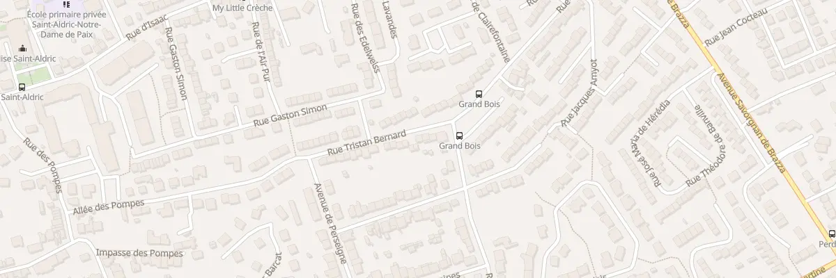Plan du 82 Rue Tristan Bernard au Mans