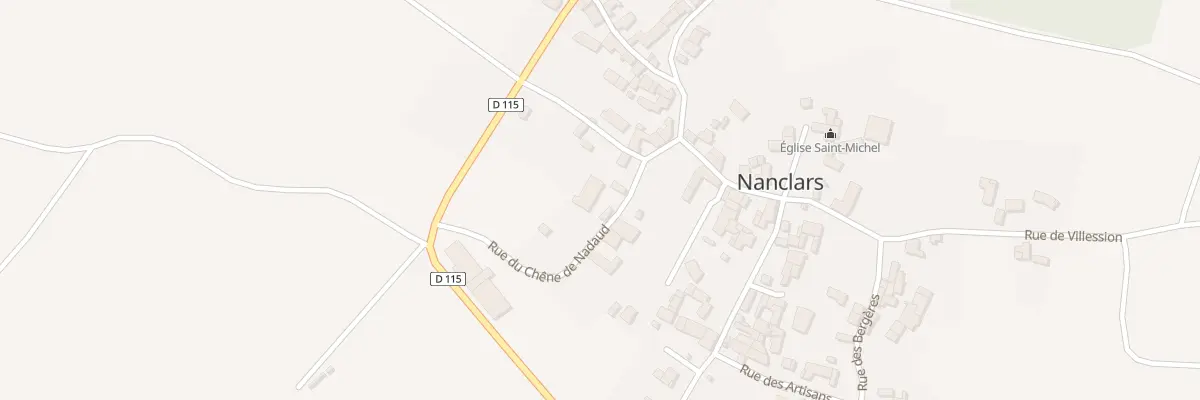 Plan du 4 Rue du Chêne de Nadaud à Nanclars