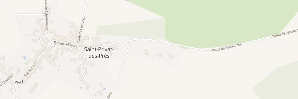 Plan du 270 Rte de Festalemps à Saint Privat en Périgord