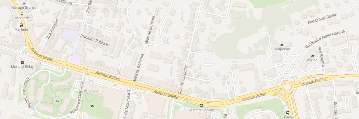 Plan du 15 Rue de Gazonfier au Mans