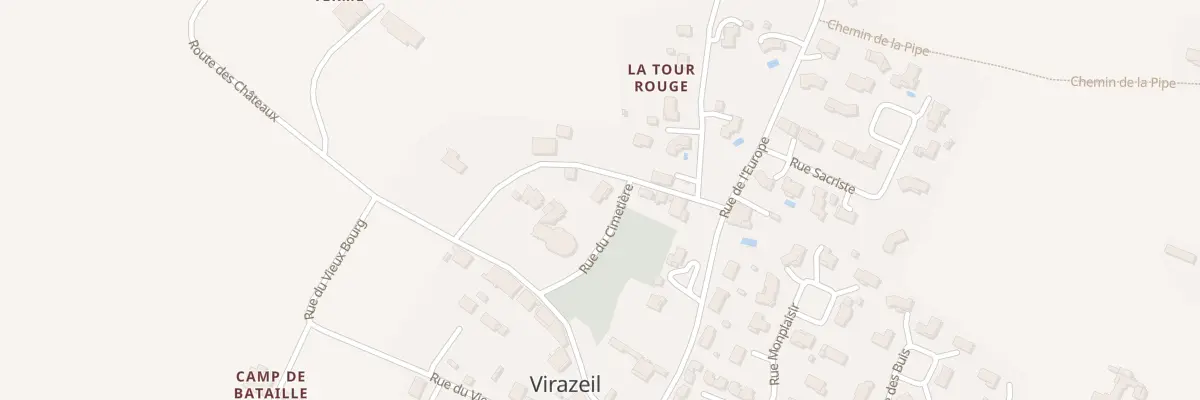 Plan du 115 Rue du Cimetière à Virazeil