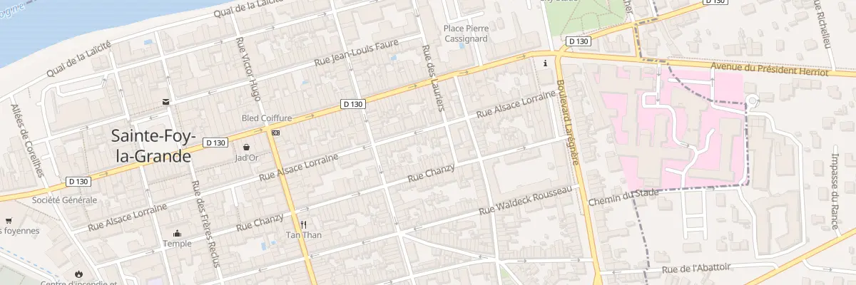 Plan du 85 Rue Alsace Lorraine à Sainte-Foy-la-Grande