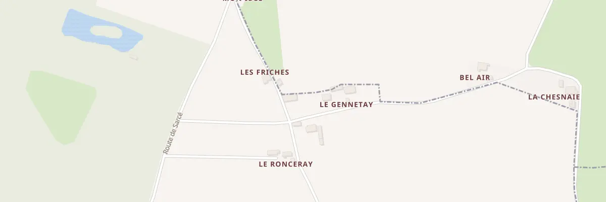 Plan du 5231 Le Gennetay à Sarcé