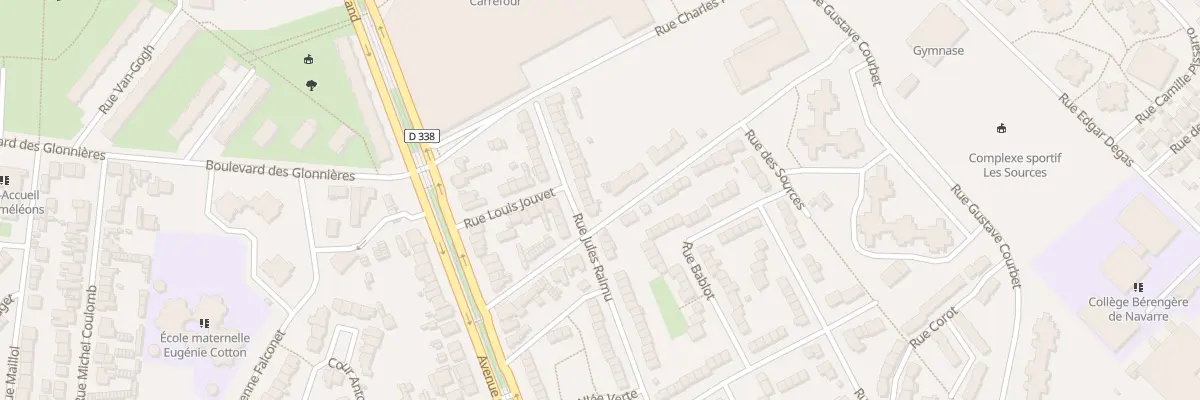 Plan du 29 Rue Jules Raimu au Mans