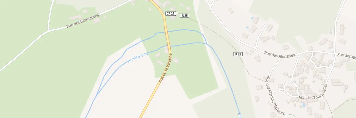 Plan du 2 Rue de la Varenne à Marigny-Chemereau