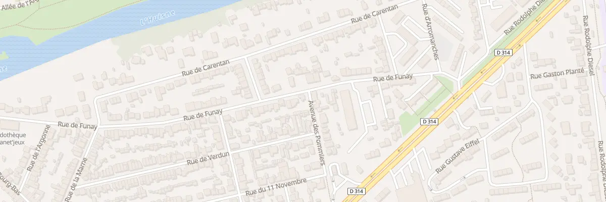 Plan du 128 Rue de Funay au Mans