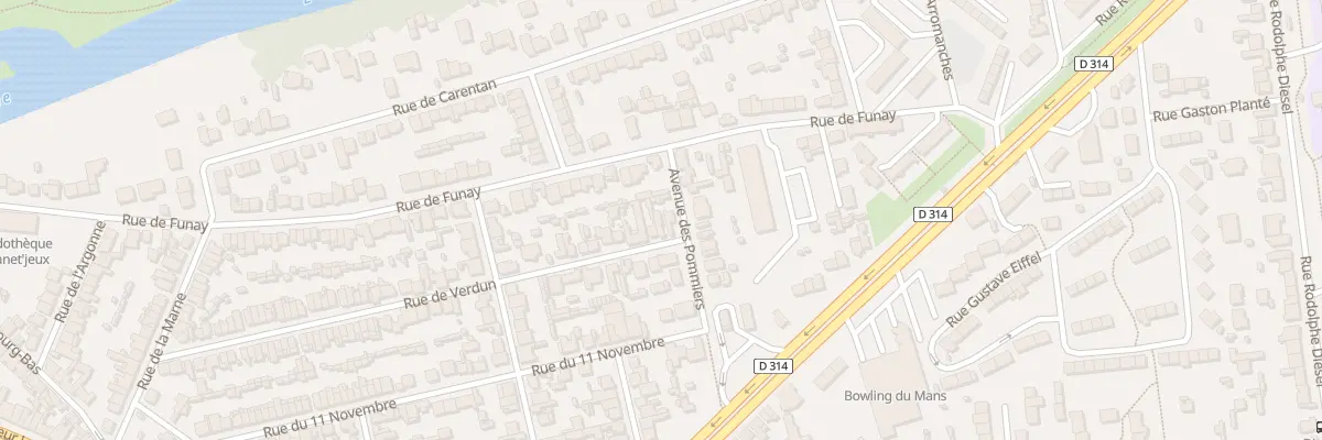 Plan du 83 Rue de Verdun au Mans
