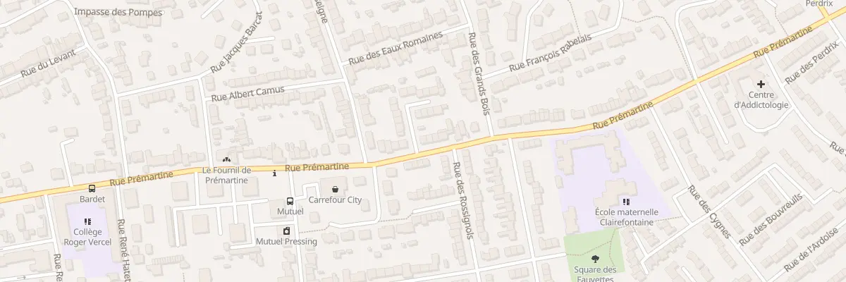 Plan du 241 Rue Premartine au Mans