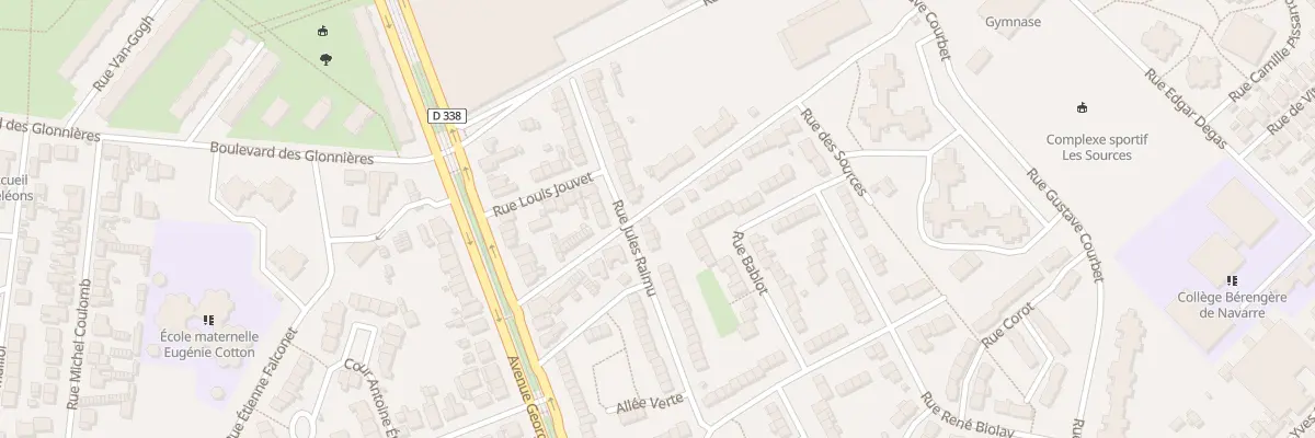 Plan du 33 Rue Jules Raimu au Mans