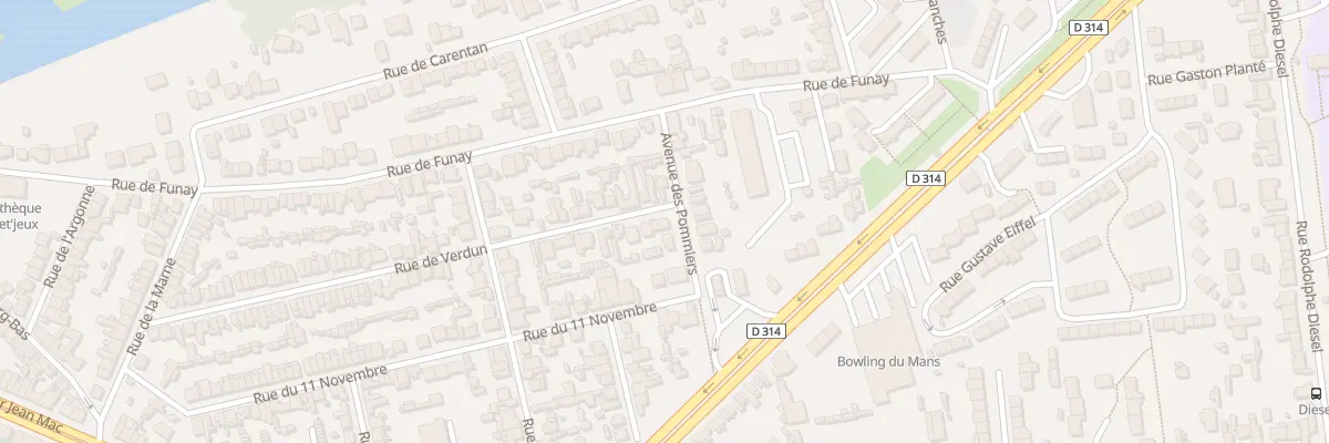 Plan du 84 Rue de Verdun au Mans