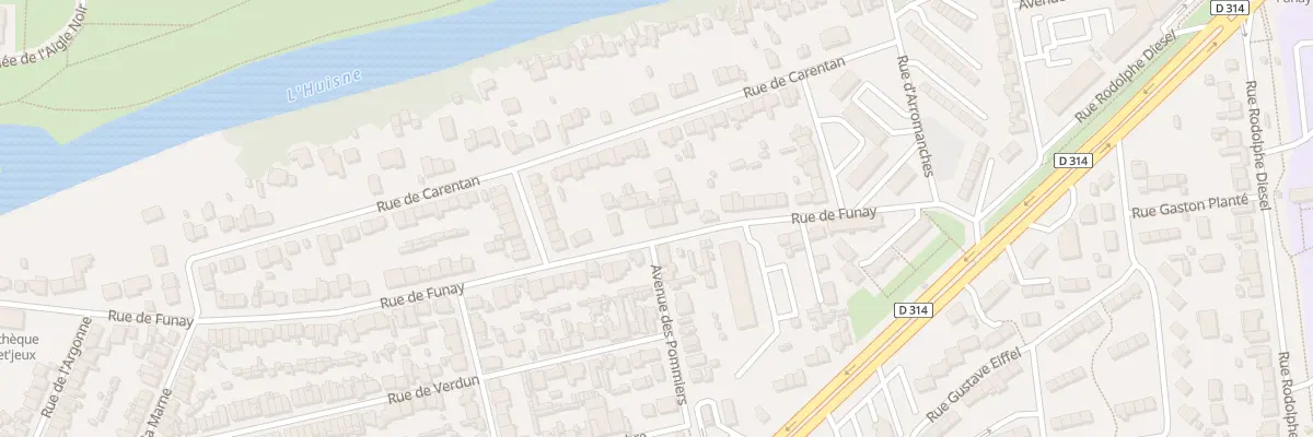 Plan du 141 Rue de Funay au Mans