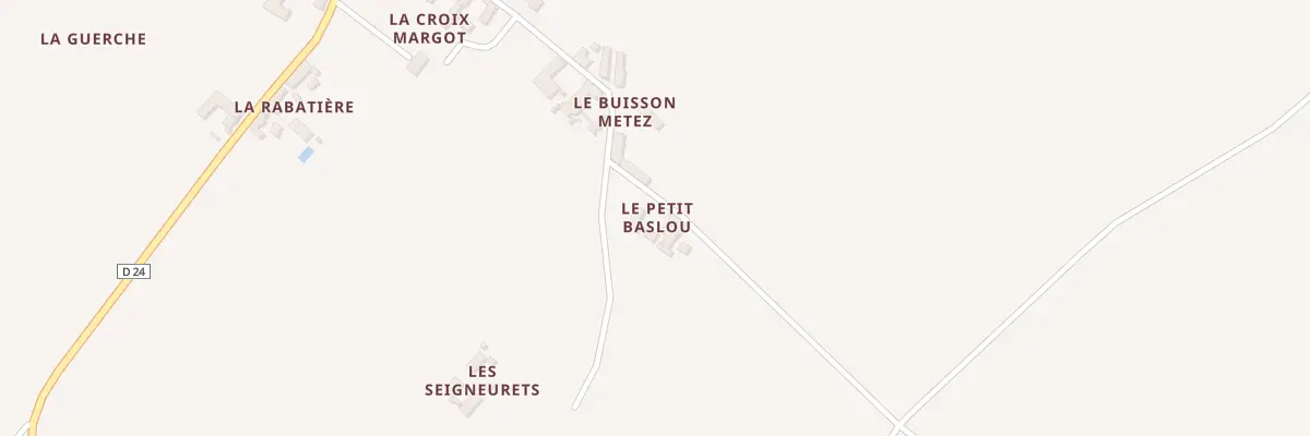 Plan du 16 La Croix Margot à Dercé