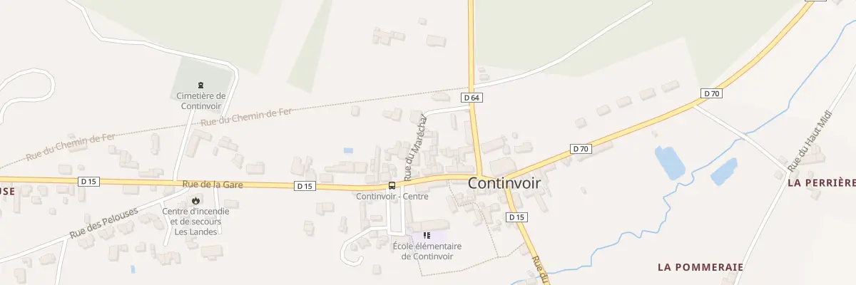 Plan du 6 Rue du Maréchal à Continvoir