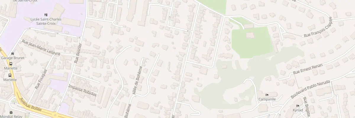 Plan du 43 Rue de Gazonfier au Mans