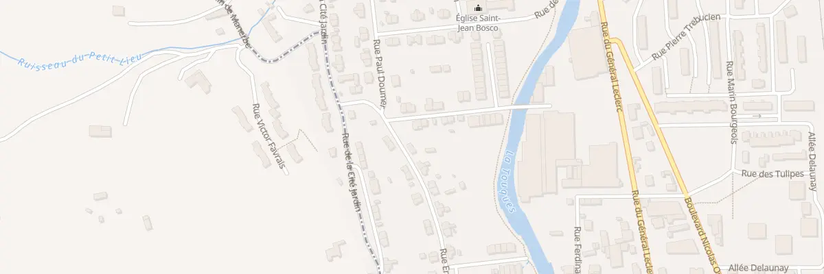 Plan du 2 Rue Thomas Bazin à Lisieux