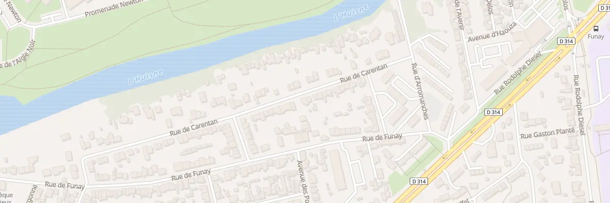 Plan du 86 Rue de Carentan au Mans